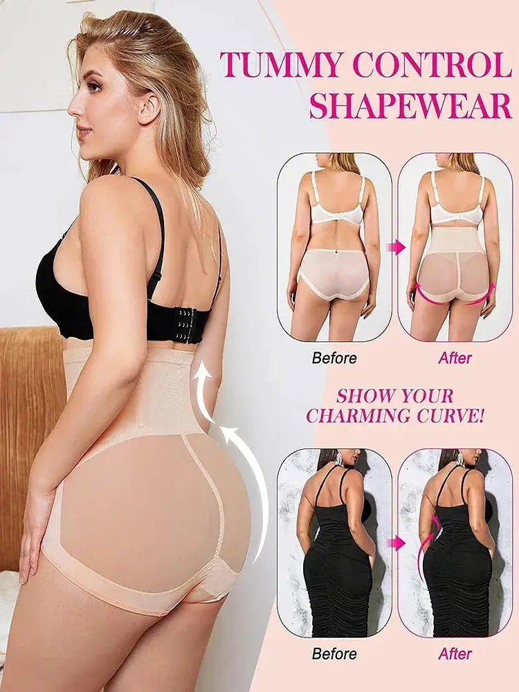 High Waisted Shaping Control Panties Tummy Tamer Butt Lifter
