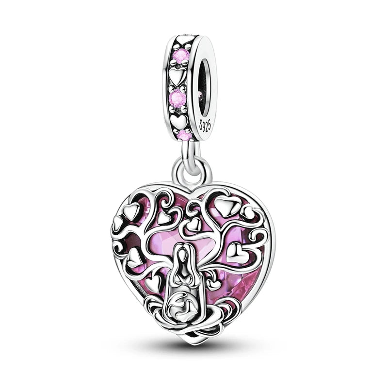 Mula Pink Sterling Silver Charms