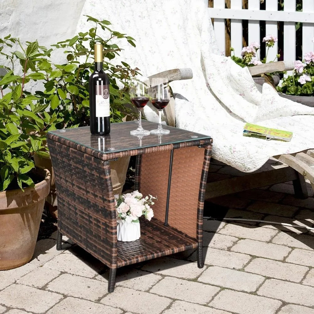 Glass Outdoor Table