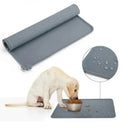 Pet Cat Bowl Mat Silicone Nonstick Waterproof Feeding Pad