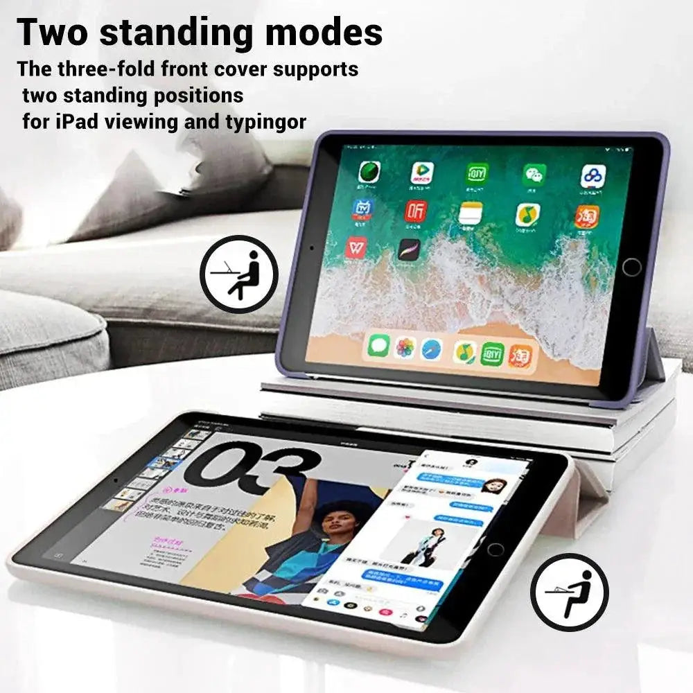 Ipad Smart Case PU Leather Cover With All Around Protection