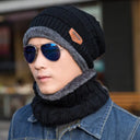 Winter Hat Skullies Beanies For Men Women Wool Scarf Caps