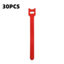 10/30/50pcs Multi-Purpose Fastener Cable Straps Tape Cable Ties Reusable Hook Loop Strips Wire Ties Cables Organizer Cord Wraps