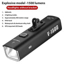 Tosuod 1500 Lumen Bike Headlight Aluminum Alloy