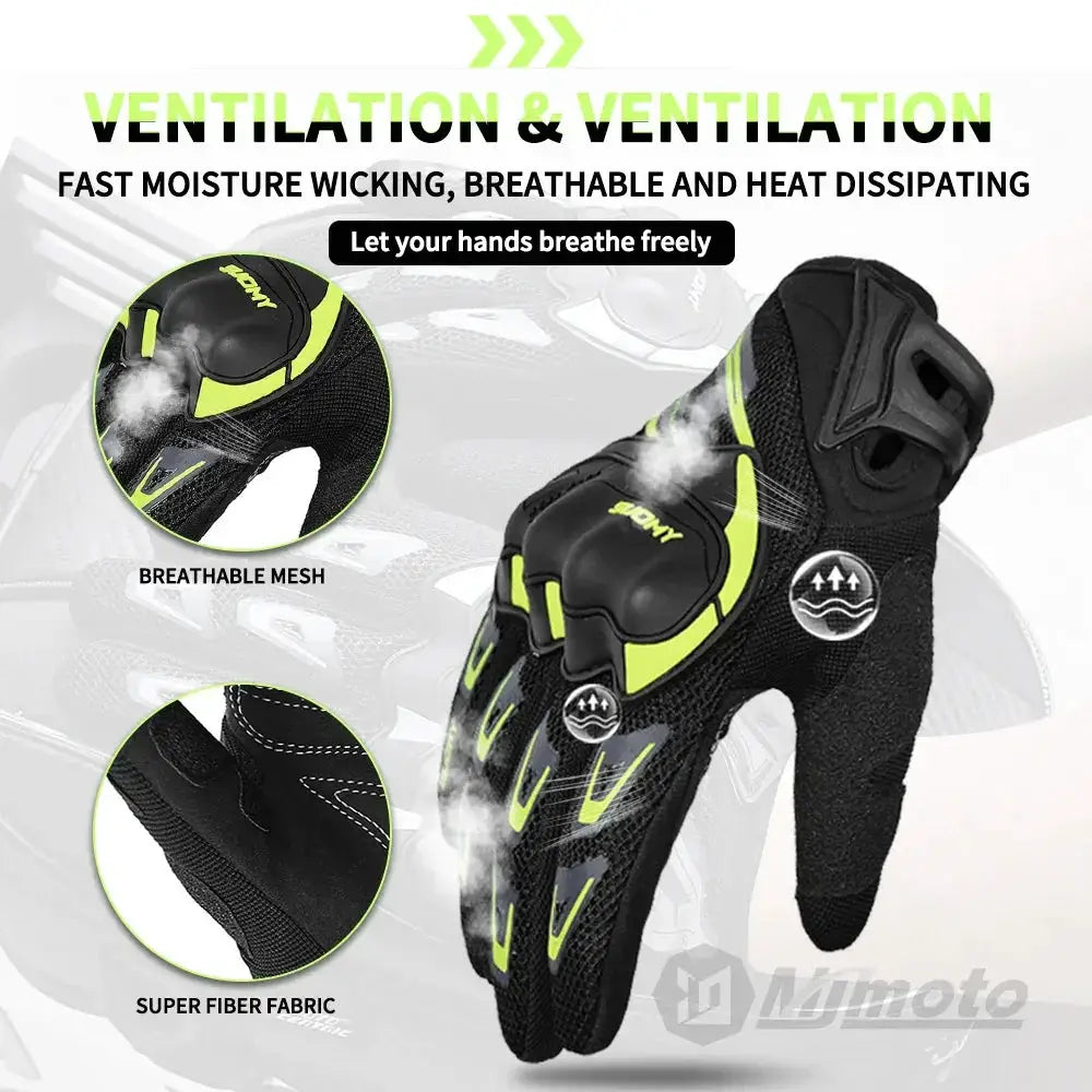Suomy Summer Mesh Breathable Motorcycle Gloves Unisex