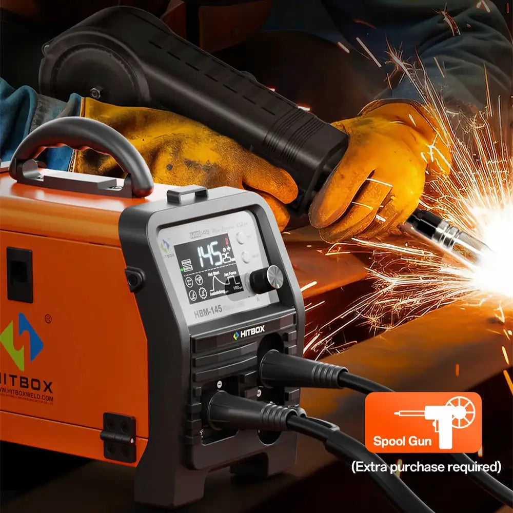 HITBOX HBM145 Synergic MIG Welding Machine — product view 7