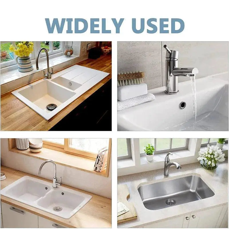 Plastic Sink Overflow Covers Four Pack Stylish Drain Cap