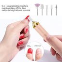 Electric Nail Grinder: Nail Polishing Machine With Light