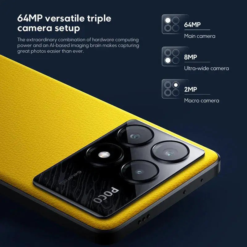 Poco X6 Pro 5G Smartphone 256GB 512GB AMOLED 64MP Camera