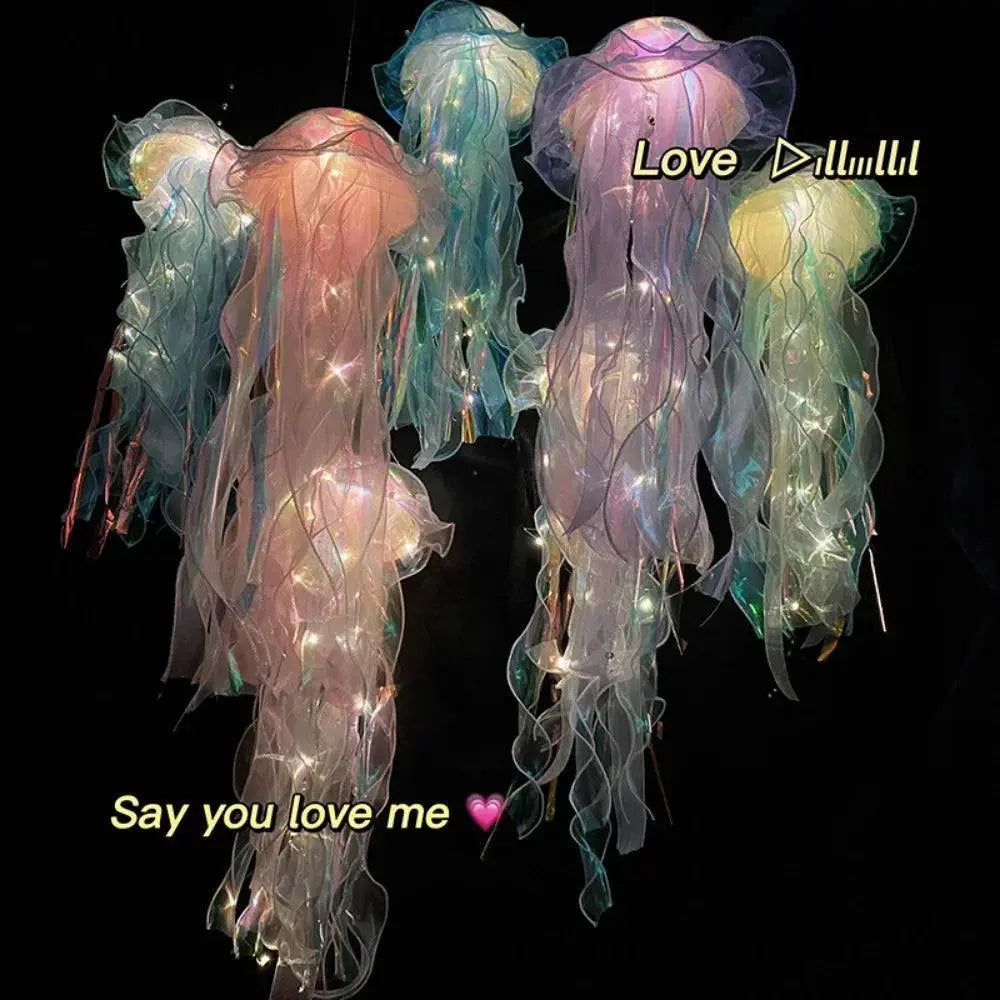 Jellyfish Flower Lamp Portable Bedroom Ambiance Light