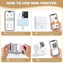 Mini Portable Thermal Printer For Photos Notes And Stickers Inkless On The Go