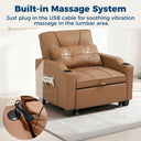 USB Adjustable Upholstered Couch