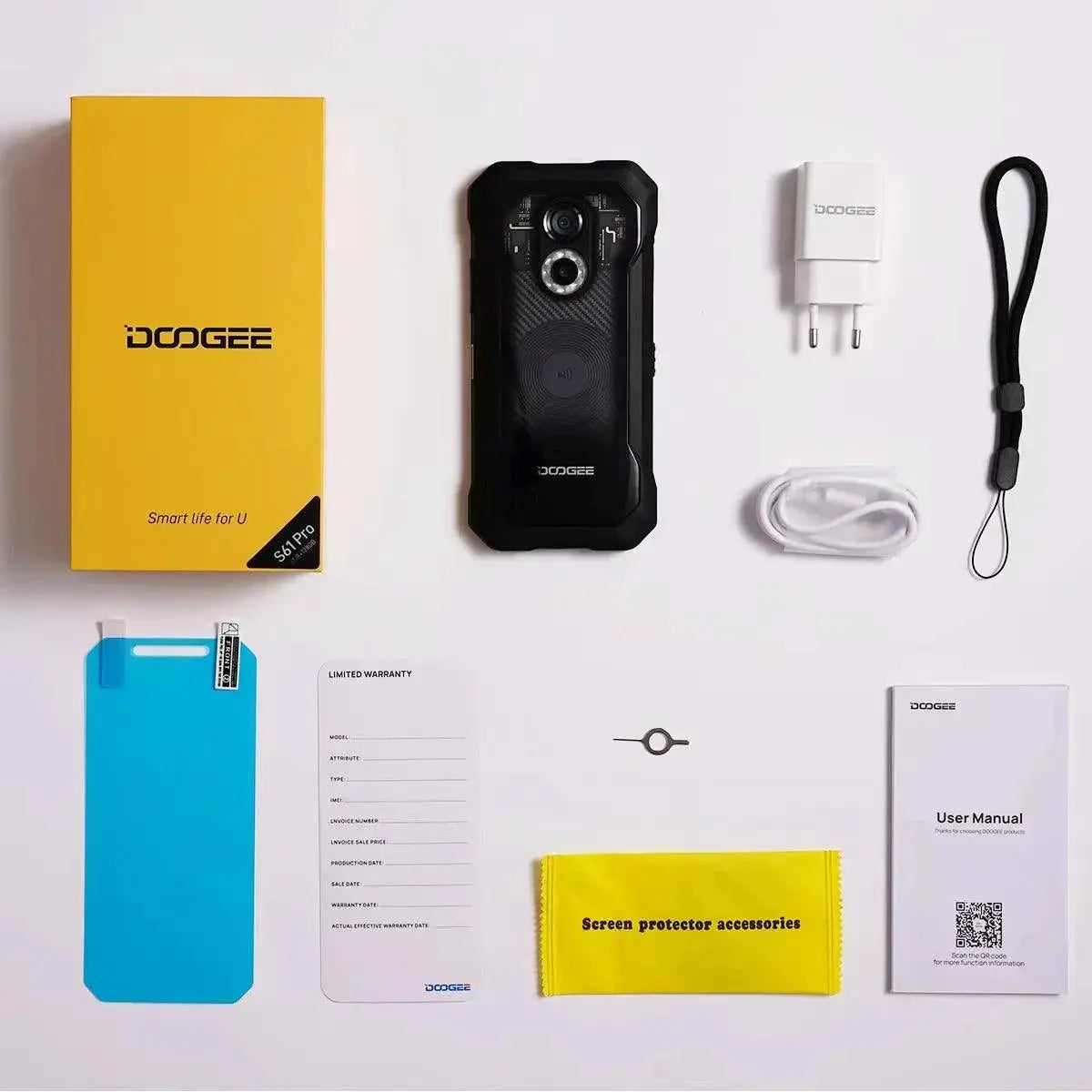 DOOGEE S61 Pro IP68 Rugged Smartphone With 20MP Night Vision