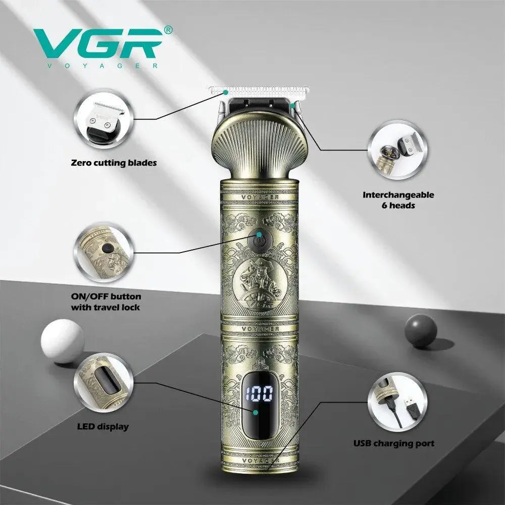 VGR Hair Trimmer Professional Stainless Steel Blade Kit