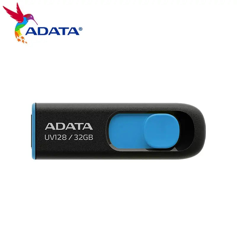 ADATA UV128 USB3.2 USB Flash Drive 32GB 64GB 128GB 256GB High Speed Memory Stick Rrading 100MB/s Pen Drive for Desktop Laptop