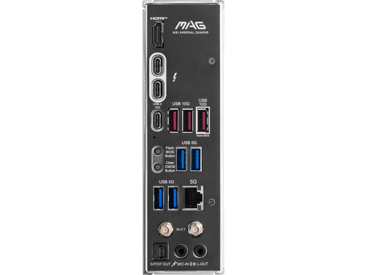 MAG Z890 TOMAHAWK WIFI Motherboard, ATX - Supports Intel Core Ultra Processors (Series 2), LGA 1851 - DDR5 Memory Boost 4 x DDR5 (9200+ MT/s OC), 1 x PCIe 5.0 x16, 1 x M.2 Gen5, Wi-Fi 7, 5G LAN