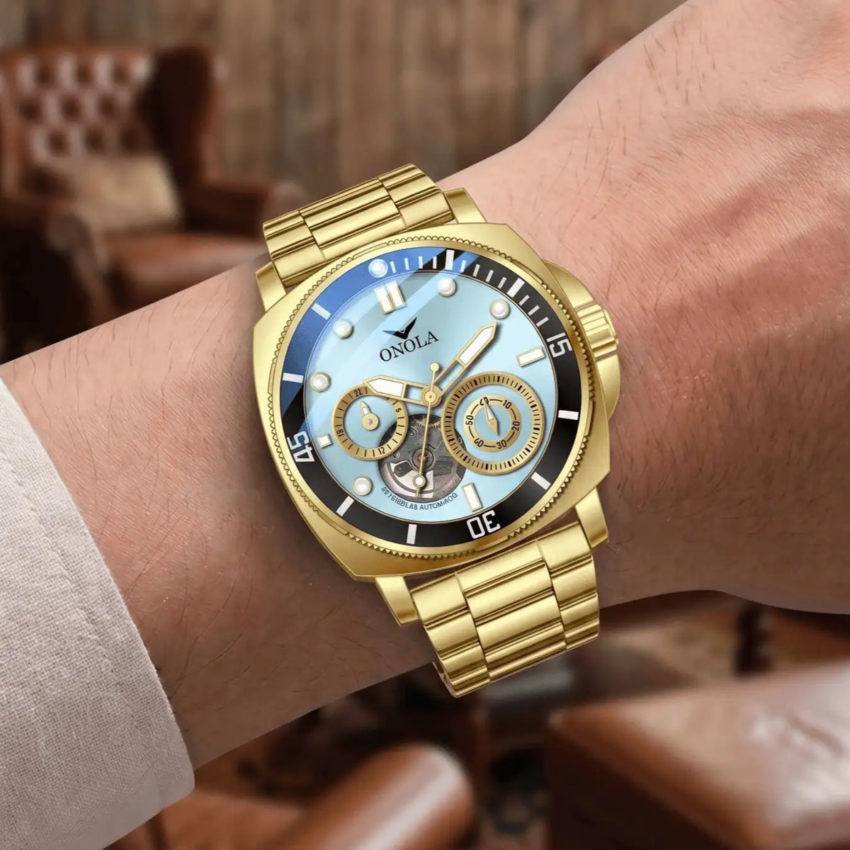 Onola Men Automatic Steel Watch — product image 3
