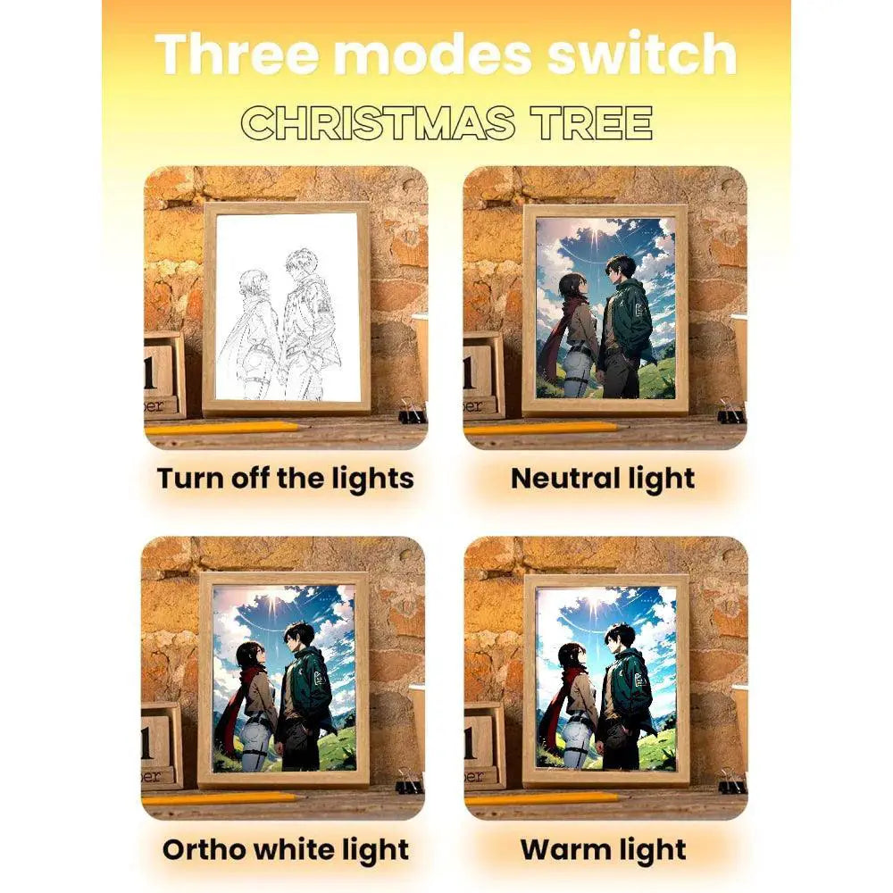 Attack On Titan LED Moon Lamp Anime Wall Art Decor