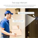 Never Miss a Visitor With Smart Life Doorbell 1080P Peephole 5000mAh Battery