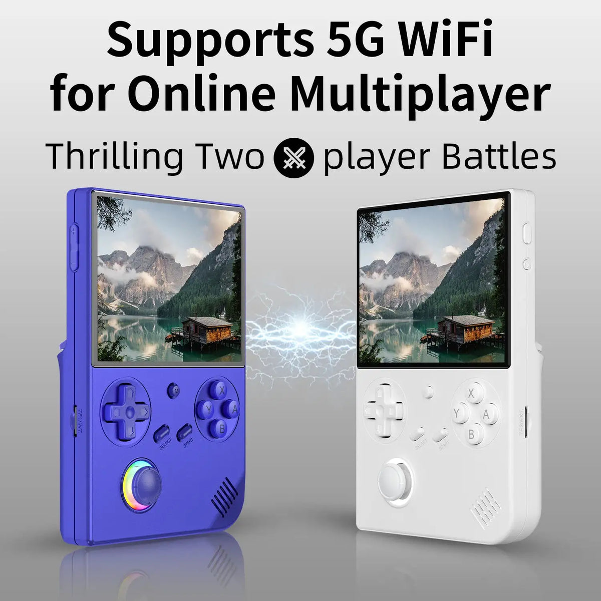 Anbernic RG 40XXV Retro Handheld Game Consoles 4.0" IPS Screen Linux 64-bit 3200mAh RGB Joystick RG40XXV Portable Gaming Console Supports Streaming WiFi Bluetooth HDMI TV Output