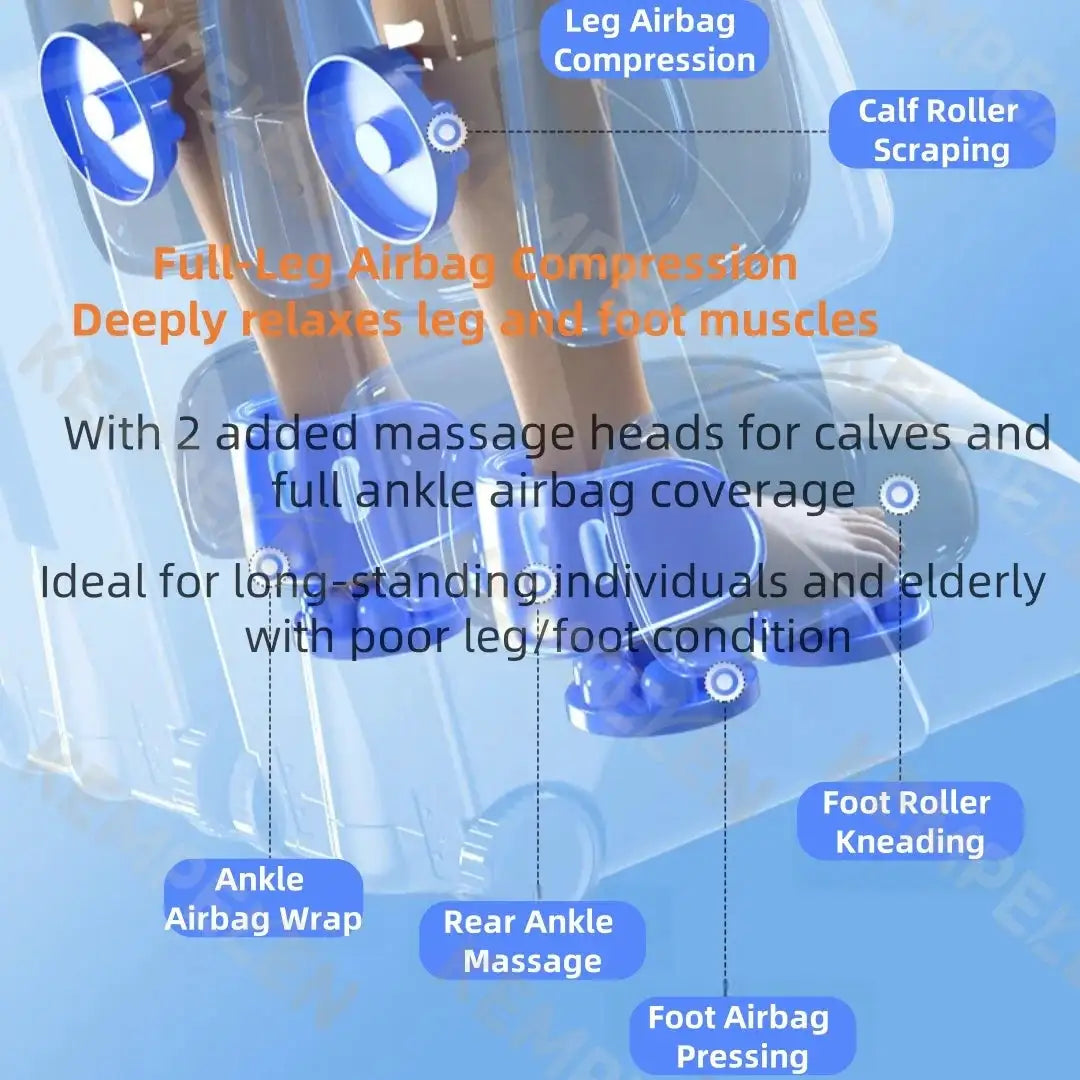 Zero Gravity 4D Massage Chair – Full Body Airbags, Foot Reflexology, Voice & App Control | 3-Year Warranty