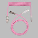 Coiled Cable Wire Type C USB Aviator for Mechanical Keyboards
