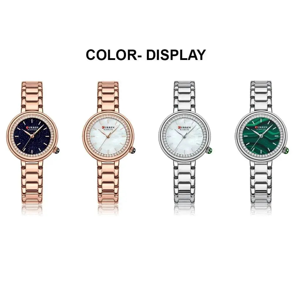 Curren Ladies Quartz Wristwatch Elegant Steel Timepiece