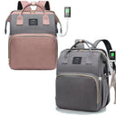 Diaper Bag For Moms Travel Folding Crib