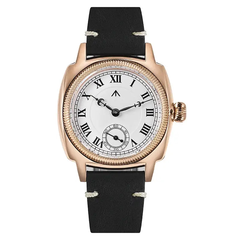 Militado ML03 Vintage Watch VD78 Quartz Movement Square Case Retro Wristwatch 100M Waterproof Leather Strap Sapphire Watch
