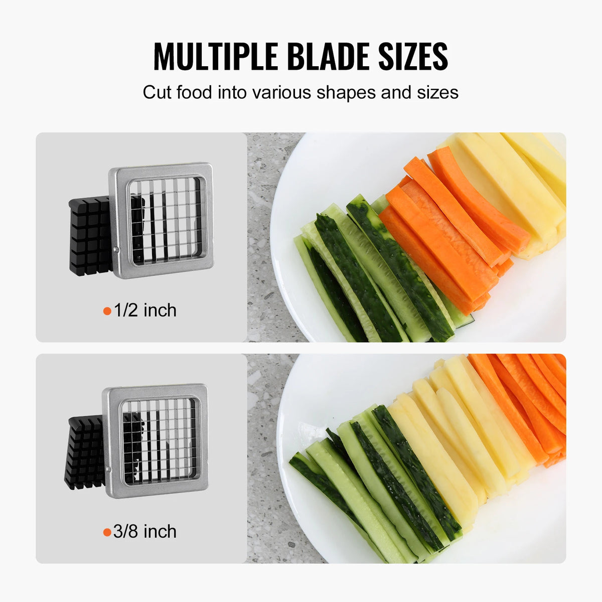 SucceBuy French Fry Cutter Potato Slicer Stainless Steel Blades — product view 3