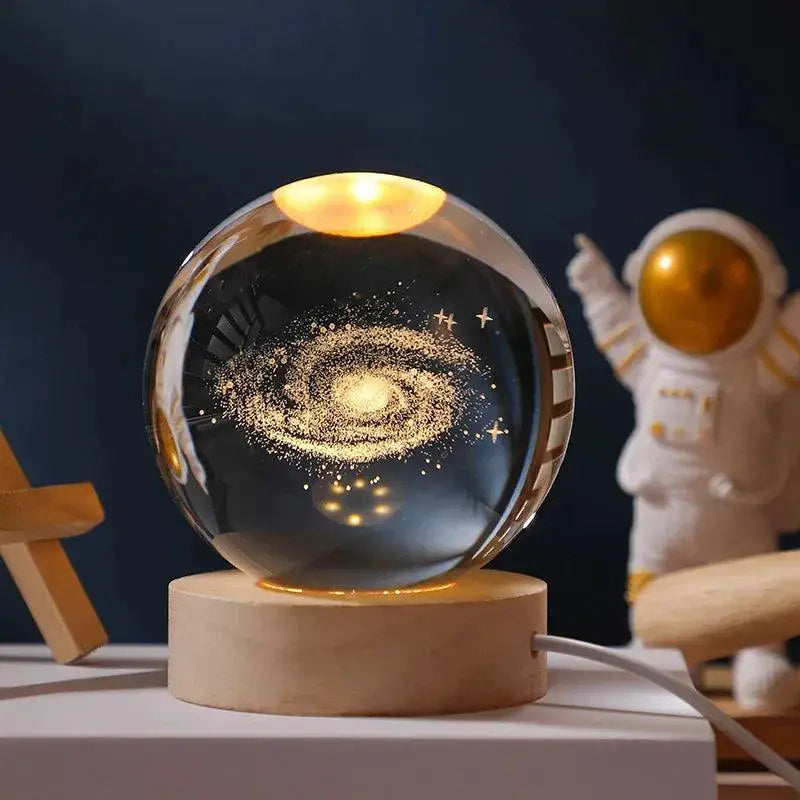 Moon Light Crystal Ball Galaxy Night Light Decor — product view 16