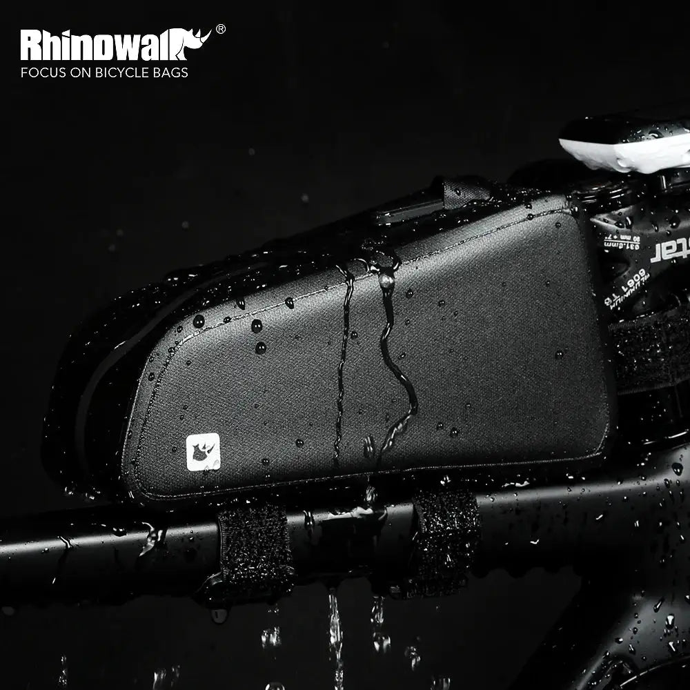 Rhinowalk Bike Top Tube Bag Waterproof Front Tube Frame Bag 1.2 L Large Capacity For MTB Road Bicycle Cycling Handlebar Bag