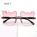 Adorable Cartoon Bear Sunglasses for Kids UV400 Protection