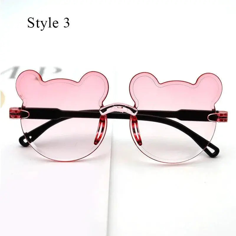 Adorable Cartoon Bear Kids Sunglasses UV400 Protection