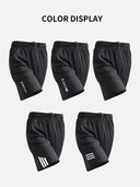 SONECHOKI Running Shorts Men Striped Printing Loose Fit Style