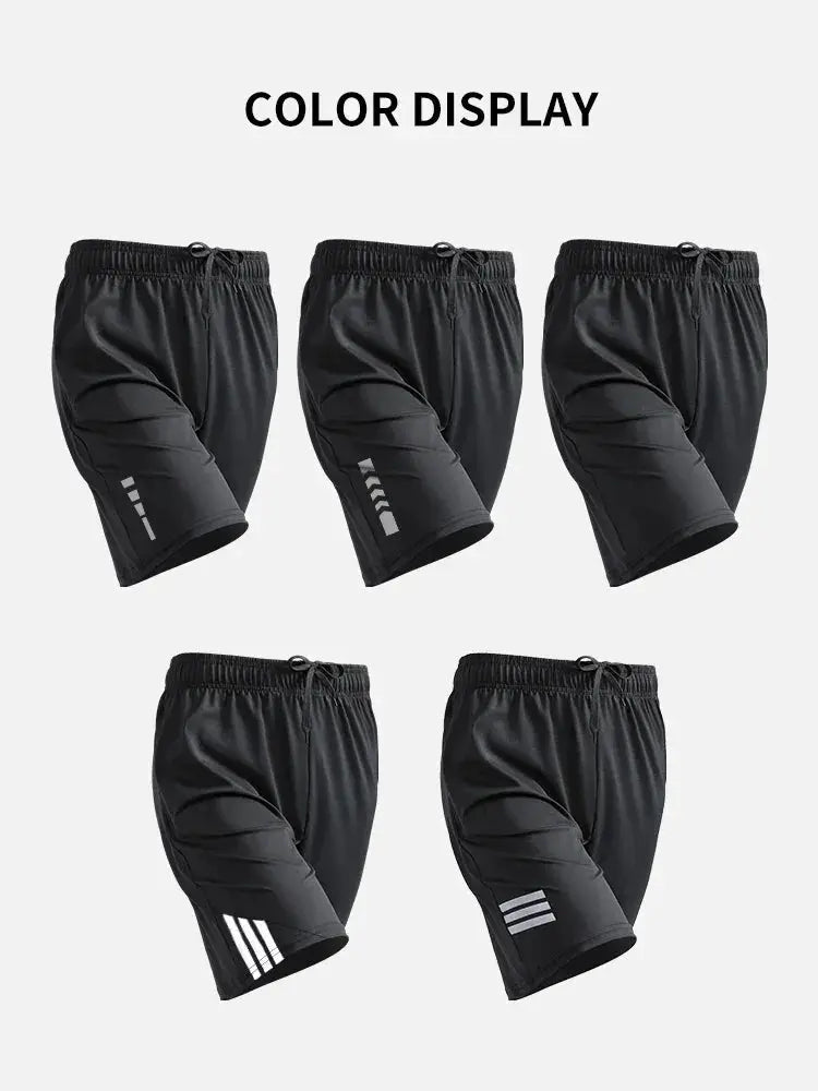 Sonechoki Running Shorts Men Striped Print Loose Fit