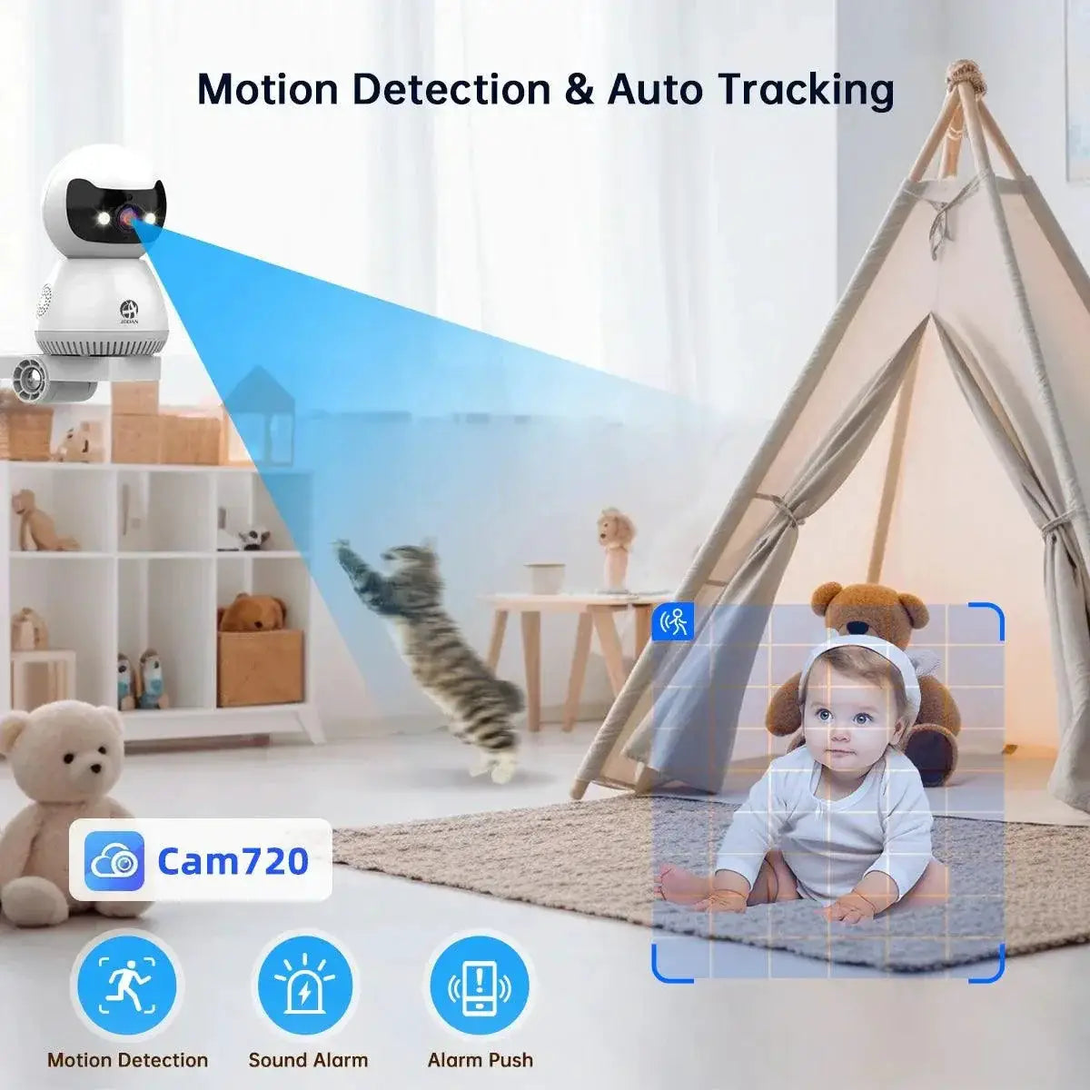 5MP AI Smart IP Security Camera With Night Vision Plus