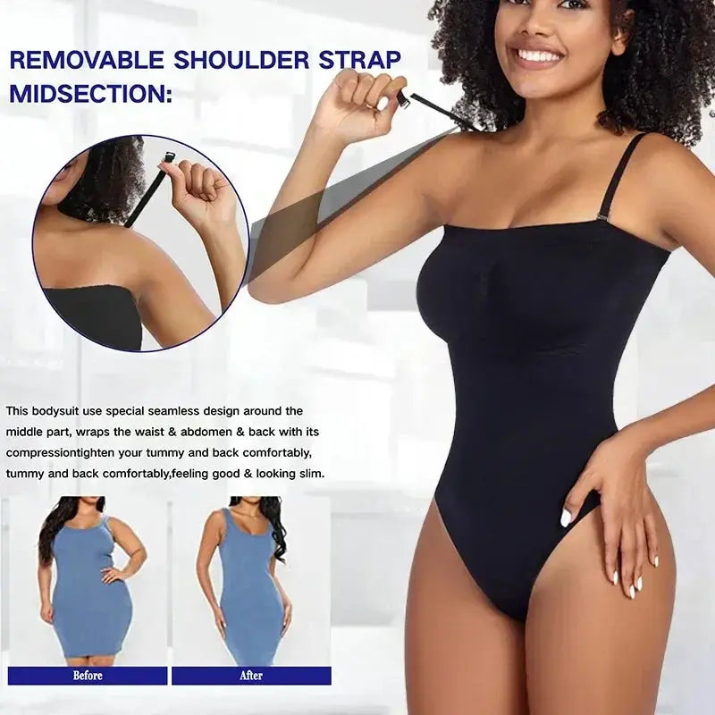 Strapless Off Shoulder Shapewear Bodysuit For Women Comfort