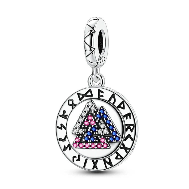 Sterling Silver Charm Beads Rose