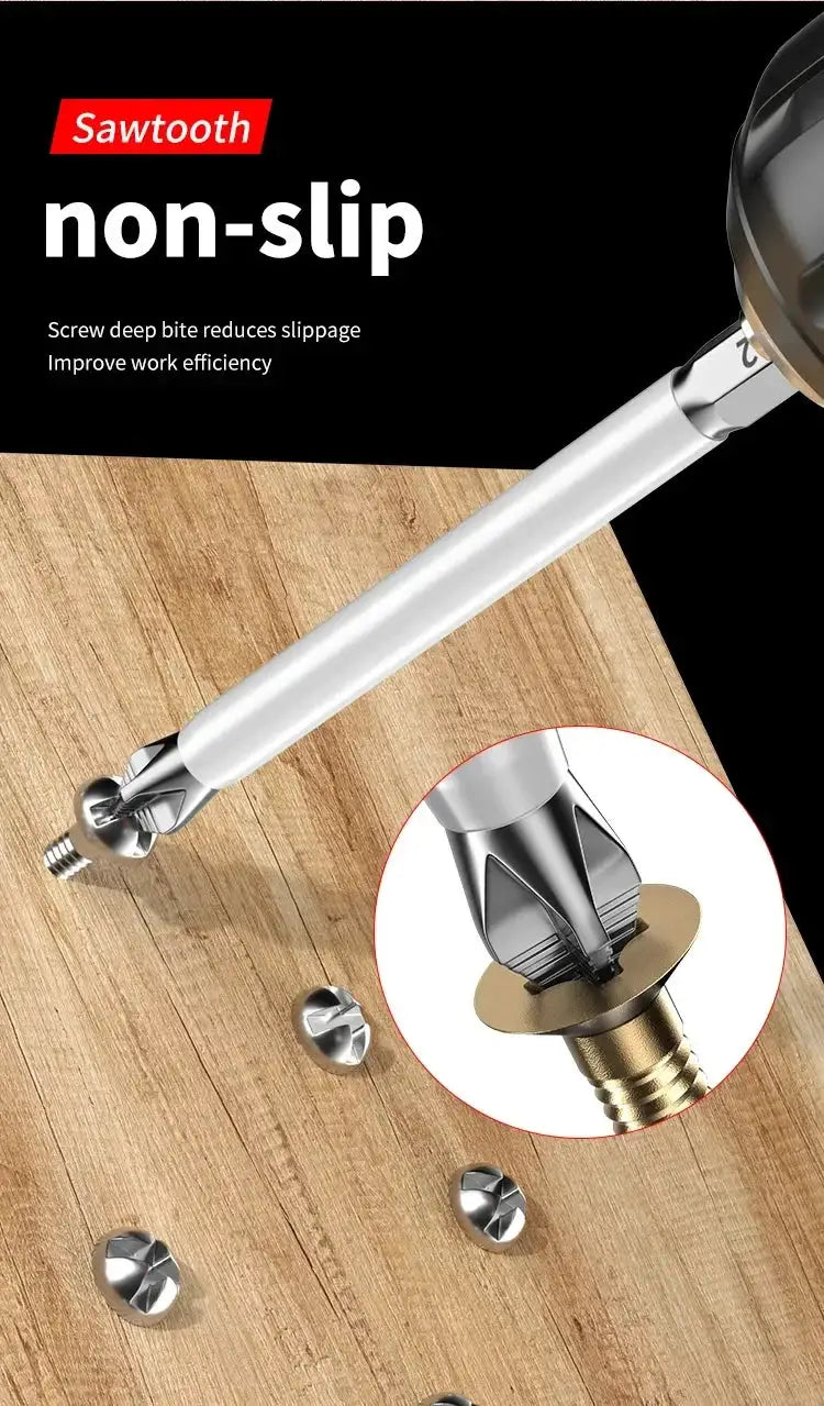 Magnetic Electric Screwdriver Set - Steel Bits — product view 9