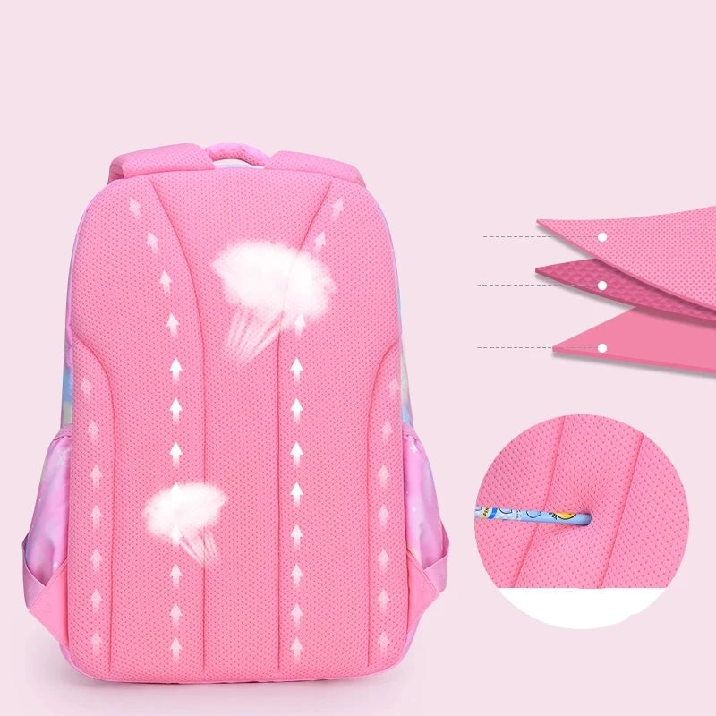 Adjustable Nylon School Carry Backpack