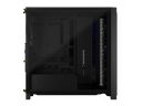 CORSAIR RS Mid-Tower PC Case, Black - Illuminated front panel RGB - fans included - Supports dual radiators - ASUS BTF, MSI Project Zero - Black