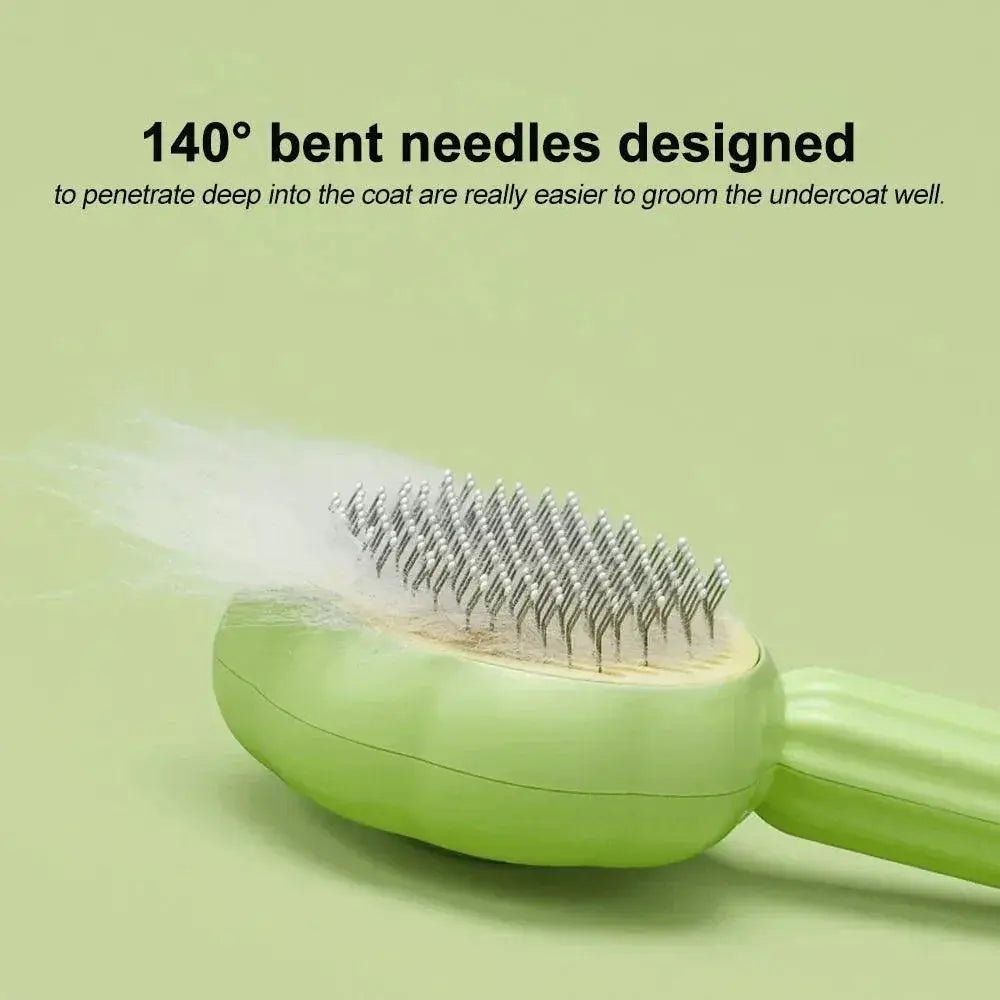 Hamburger Cat Brush Comb Ultimate Hairball Grooming Tool