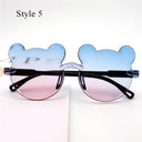 Adorable Cartoon Bear Sunglasses for Kids UV400 Protection