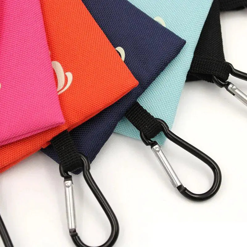 Pet Waste Bag Dispenser Portable Canvas Bags For Pet Cleanup