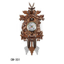 Retro Style Cuckoo Clock Wooden House Wall Alarm Bird Decor