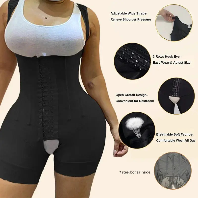 Postpartum BBL Bodysuit Shapewear Girdle Corset For Women