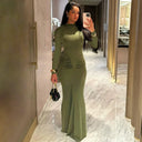 Event-Ready Draped Maxi Dress for Women