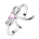 Sterling Silver Ring Sparking Purple