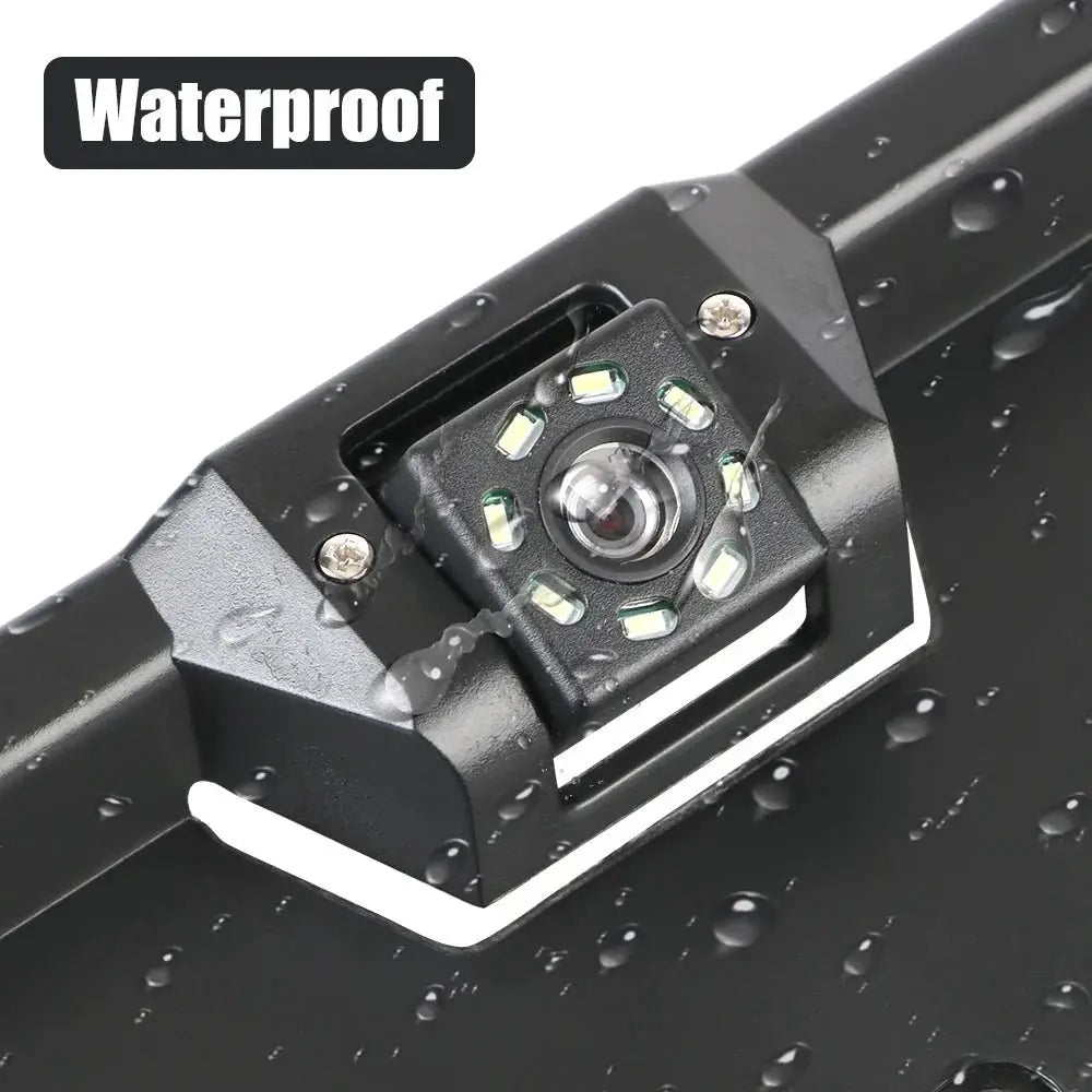 12V Car Rear View Camera 4 And 8 LED License Plate Holder Parking Sensor - stepyours.com